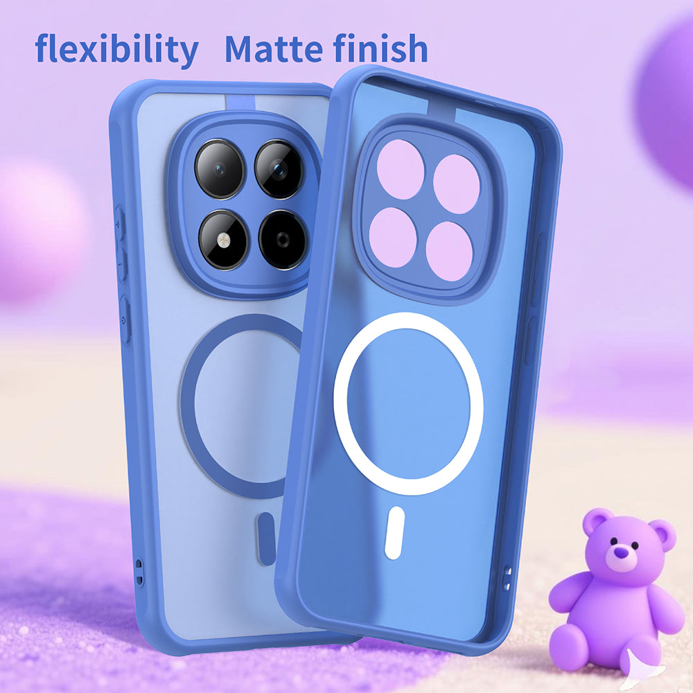 MagSafe Case for Xiaomi Redmi Note 15 Pro 5G, Techsuit, HaloFrost II, Blue