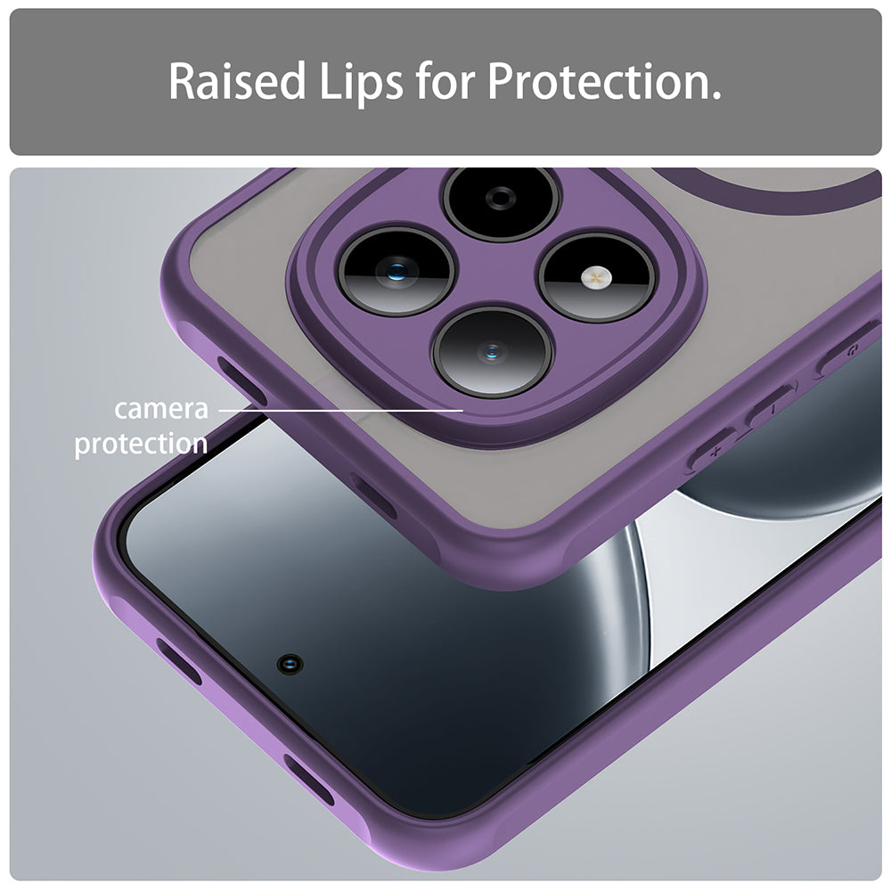 MagSafe Case for Xiaomi Redmi Note 15 Pro 5G, Techsuit, HaloFrost II, Purple