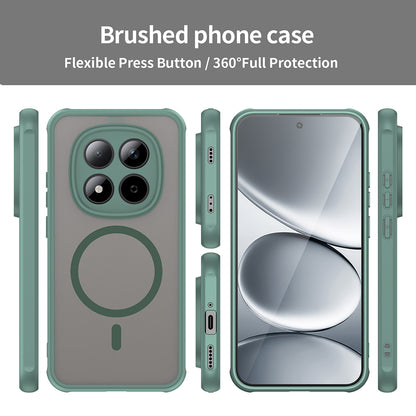 MagSafe Case for Xiaomi Redmi Note 15 Pro 5G, Techsuit, HaloFrost II, Green