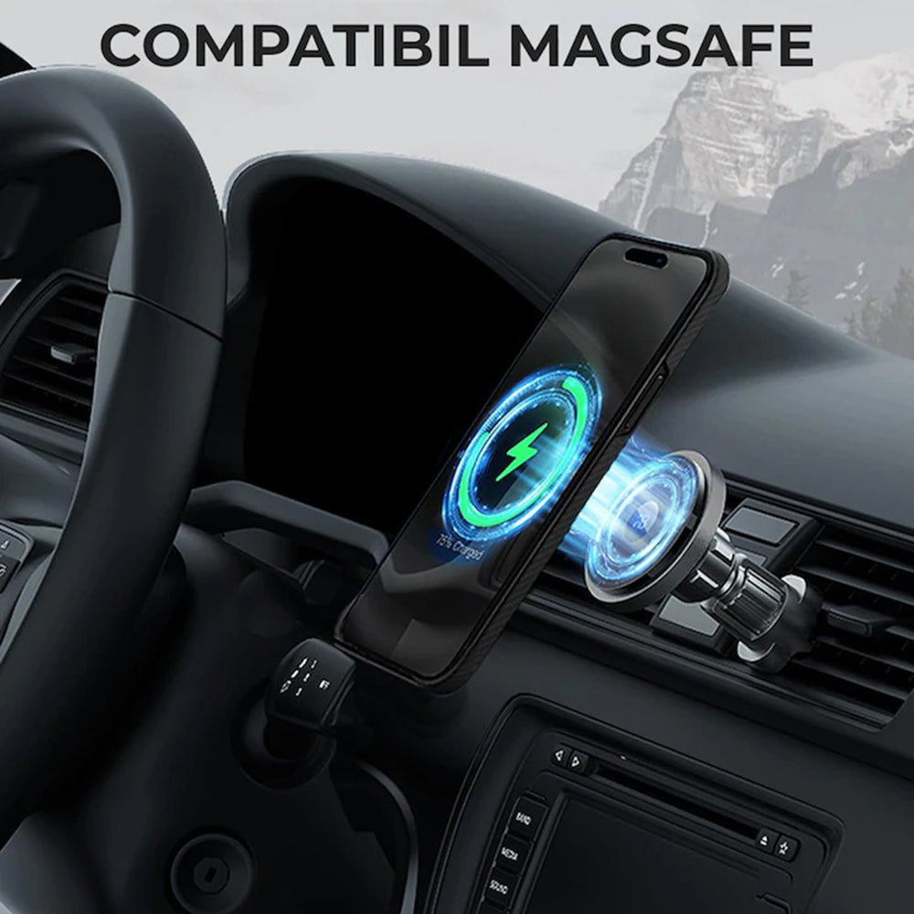 MagSafe Case for Apple iPhone 17 Air, Techsuit, Aramid Fiber, Black