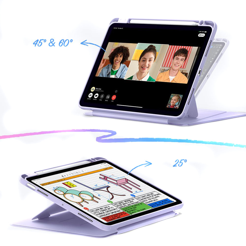 Case for Apple iPad Air 11 (2026) / iPad Air 11 (2025) / Air 11 (2024) / Air (2022) / Air (2020), ESR, Flip Hybrid, Purple