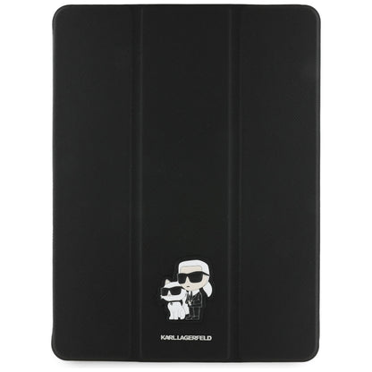 Case for Apple iPad Air 13 (2026) / Air 13 (2025) / Air 13 (2024), Karl Lagerfeld, Saffiano Karl & Choupette, Black