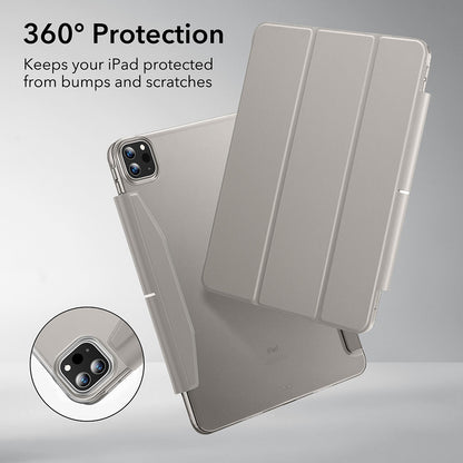 Case for Apple iPad Pro 11 (2024), ESR, Ascend Trifold, Gray