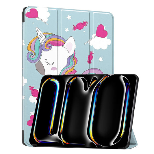 Case for Apple iPad Pro 13 (2024), Techsuit, FoldPro Unicorn, Multicolor