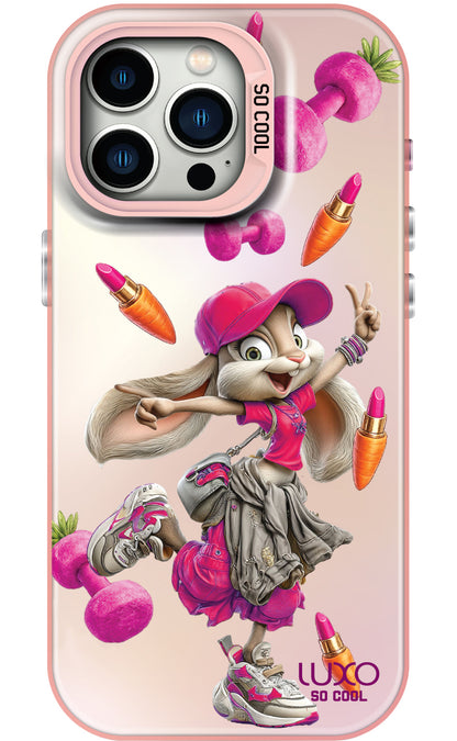Case for Apple iPhone 16 Pro, LUXO So CooL, ArcadiA Rabbit, Multicolor