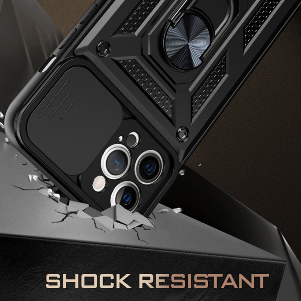 Case for Apple iPhone 11 Pro Max, Techsuit, CamShield, Black
