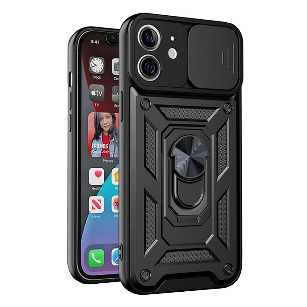 Case for Apple iPhone 12 mini, Techsuit, CamShield, Black