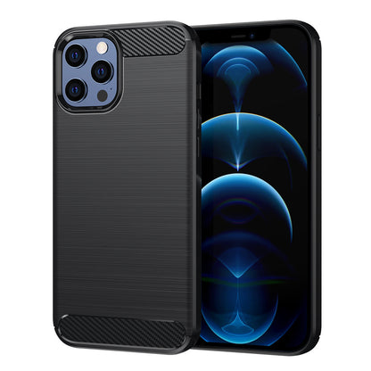 Case for Apple iPhone 12 Pro Max, Techsuit, Carbon, Black