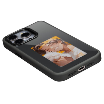 Case for Apple iPhone 15 Pro Max, OEM, Customized E-Ink Display, Black