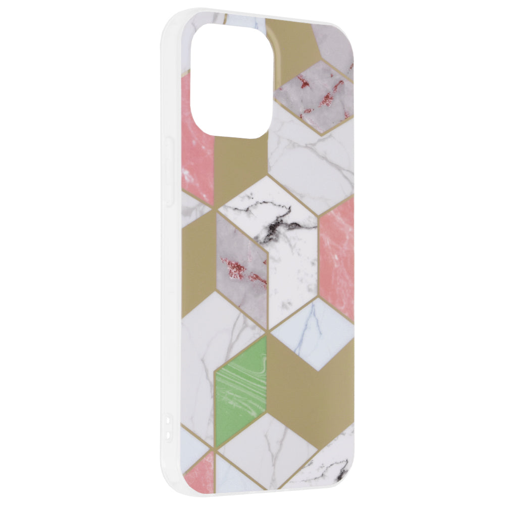 Case for Apple iPhone 13 Pro Max, Techsuit, Marble, Purple
