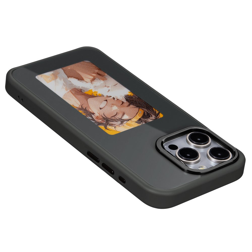 Case for Apple iPhone 15 Pro, OEM, Customized E-Ink Display, Black