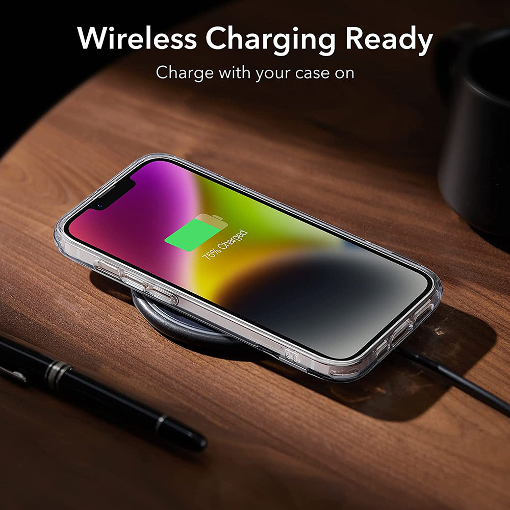 Case for Apple iPhone 14 Plus, ESR, Air Shield Boost Kickstand, Transparent