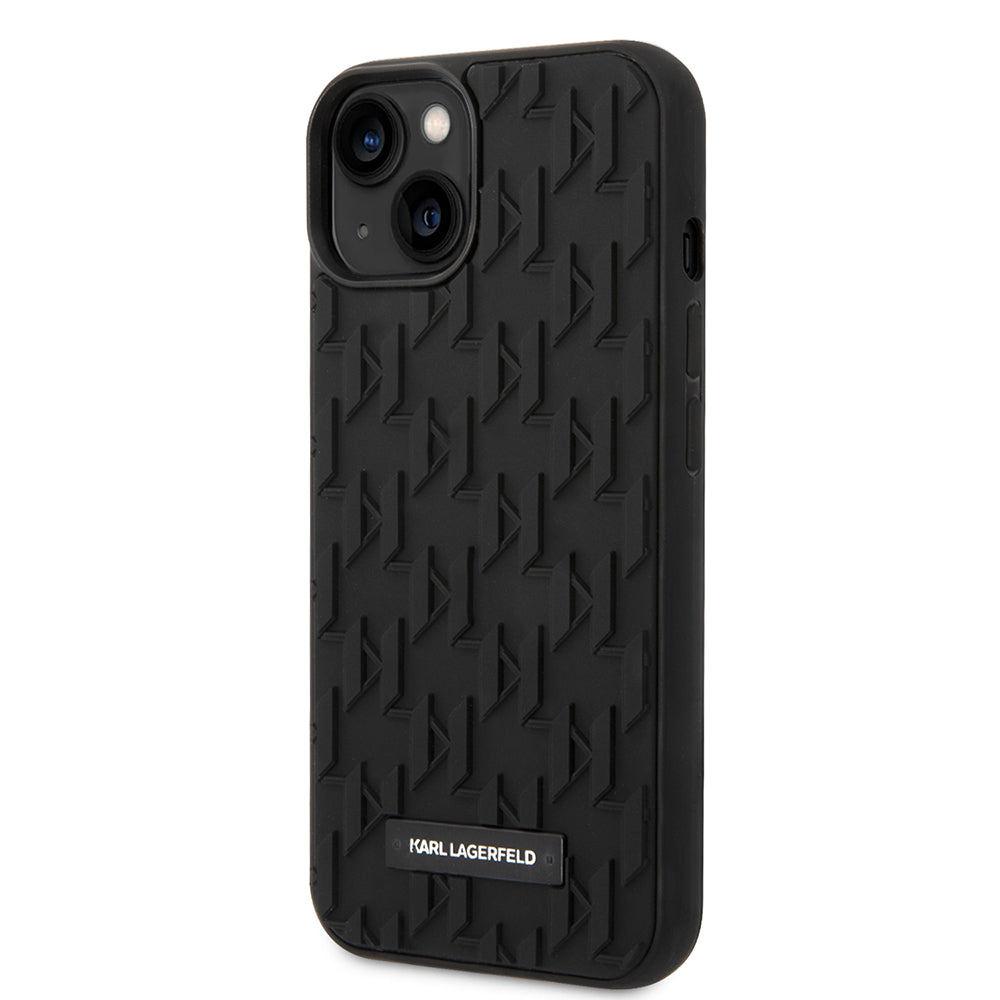 Case for Apple iPhone 14 Plus, Karl Lagerfeld, 3D Monogram, Black