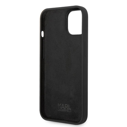 Case for Apple iPhone 14 Plus, Karl Lagerfeld, Silicone Karl's Head, Black