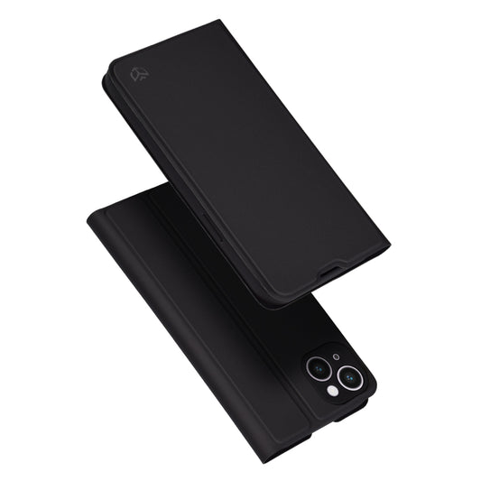 Case for Apple iPhone 14 Plus, Techsuit, Magskin Book, Black