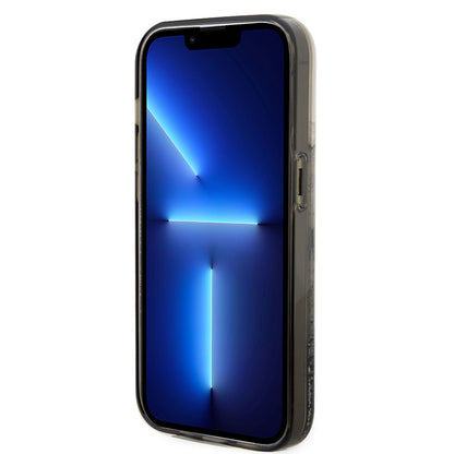 Case for Apple iPhone 14 Pro, Karl Lagerfeld, Liquid Glitter Choupette, Transparent