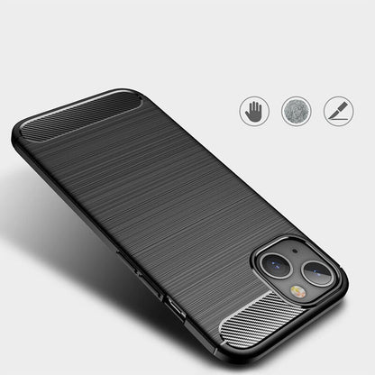 Case for Apple iPhone 14, Techsuit, Carbon, Black