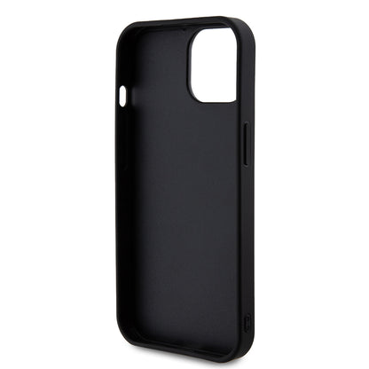 Case for Apple iPhone 15, Guess, Rhinestone Metal Logo, Yellow