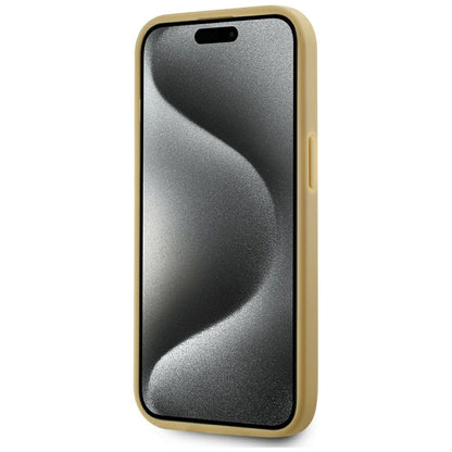 Case for Apple iPhone 15, Karl Lagerfeld, Metal Signature, Gold