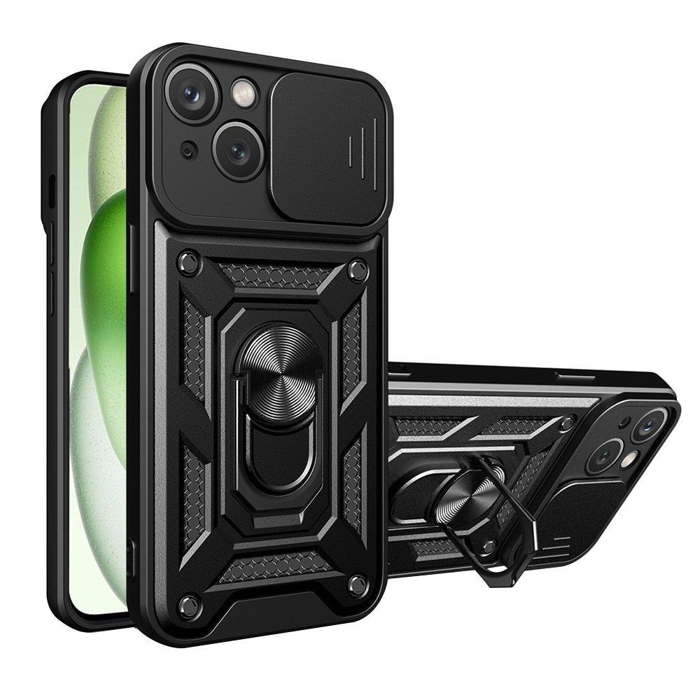 Case for Apple iPhone 15 Plus, Techsuit, CamShield, Black