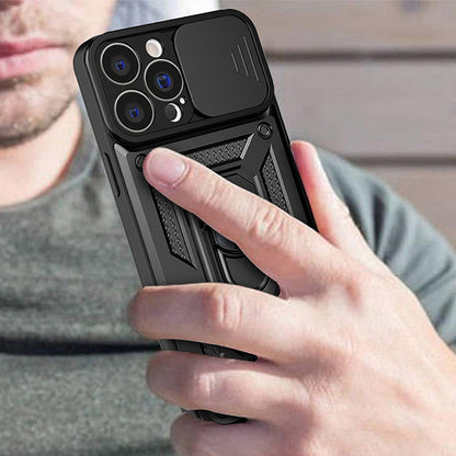 Case for Apple iPhone 15 Plus, Techsuit, CamShield, Black