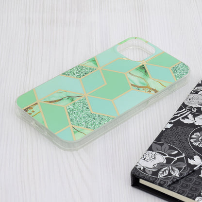 Case for Apple iPhone 15 Plus, Techsuit, Marble, Green