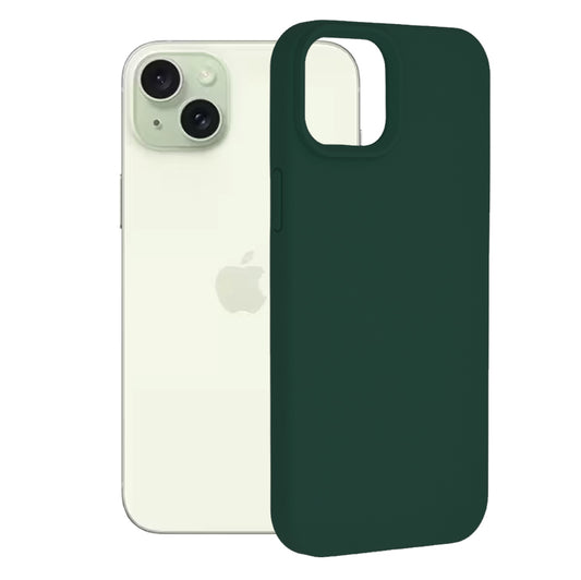 Case for Apple iPhone 15 Plus, Techsuit, Soft Edge, Dark Green