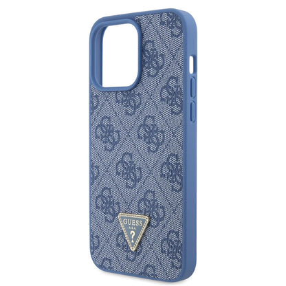 Case for Apple iPhone 15 Pro, Guess, Crossbody 4G Metal Logo, Blue