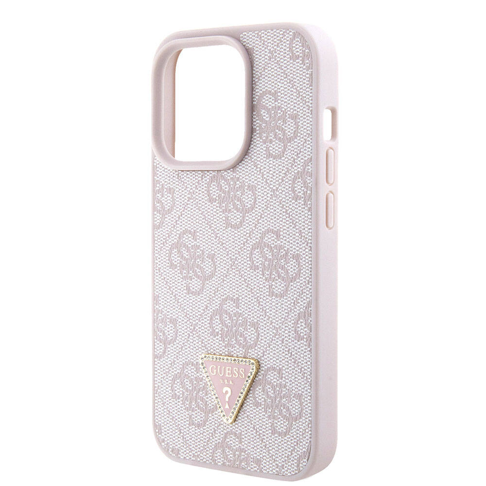 Case for Apple iPhone 15 Pro, Guess, Crossbody 4G Metal Logo, Pink