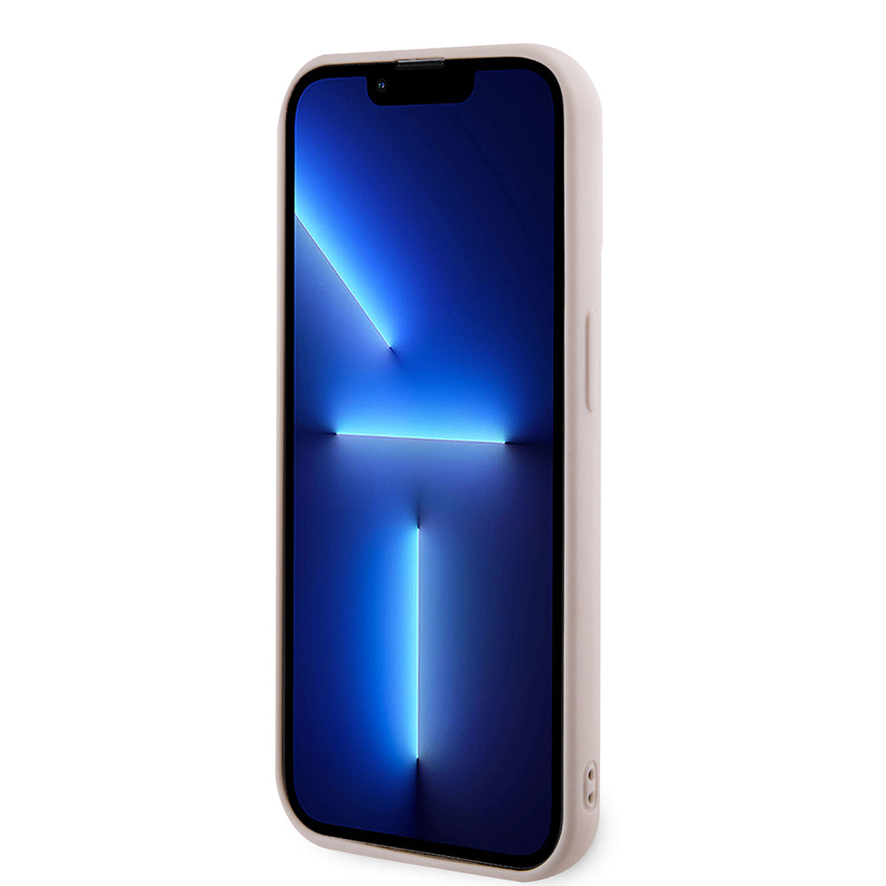 Case for Apple iPhone 15 Pro, Karl Lagerfeld, 3D Rubber Glitter Logo Karl, Pink