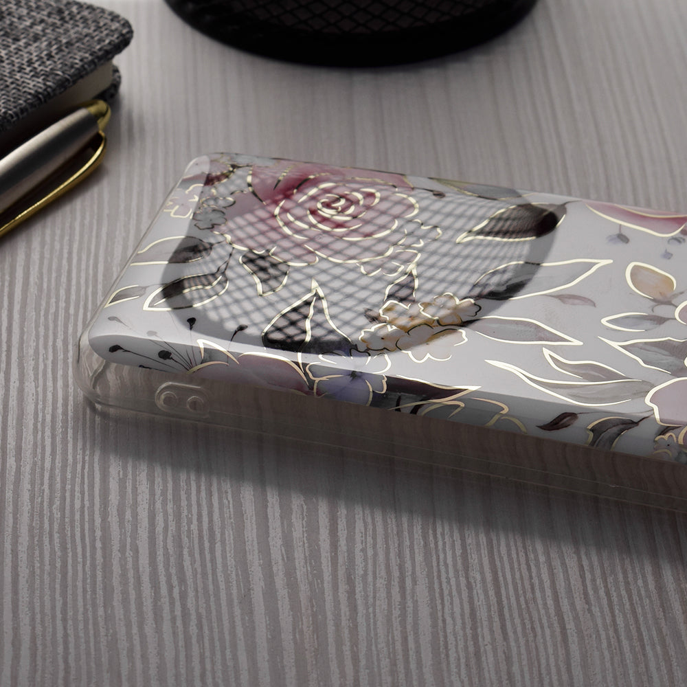 Case for Apple iPhone 15 Pro, Techsuit, Marble, White
