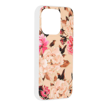 Case for Apple iPhone 15 Pro, Techsuit, Marble, Beige