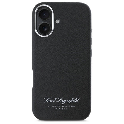 Case for Apple iPhone 16, Karl Lagerfeld, RSG, Black