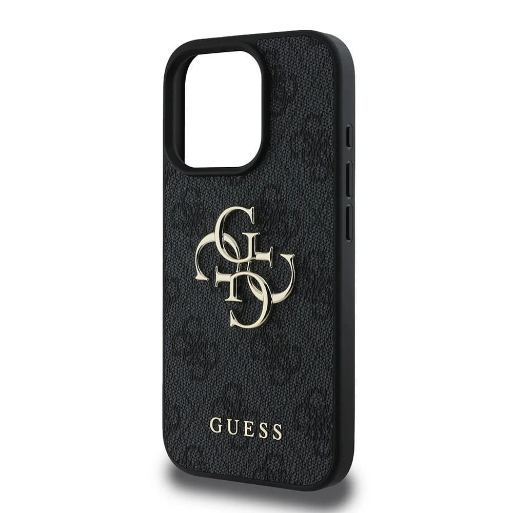 Case for Apple iPhone 16 Pro, Guess, 4G Big Logo, Black