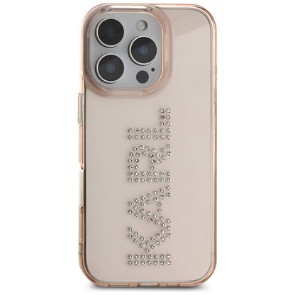 Case for Apple iPhone 16 Pro, Karl Lagerfeld, IML Rhinestones Pink Logo, Pink