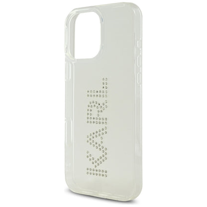 Case for Apple iPhone 16 Pro, Karl Lagerfeld, IML Rhinestones Transparent Logo, Transparent