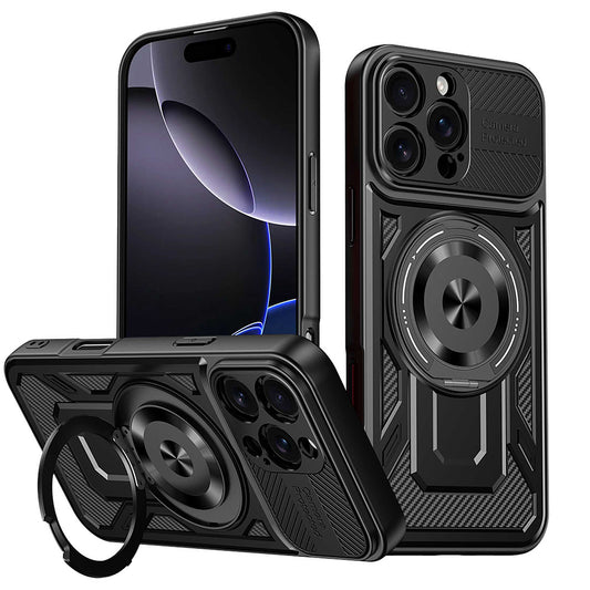 Case for Apple iPhone 16 Pro Max, Techsuit, RuggedCam, Black