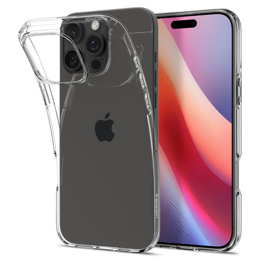 Case for Apple iPhone 16 Pro, Spigen, Liquid Crystal, Transparent ACS08112