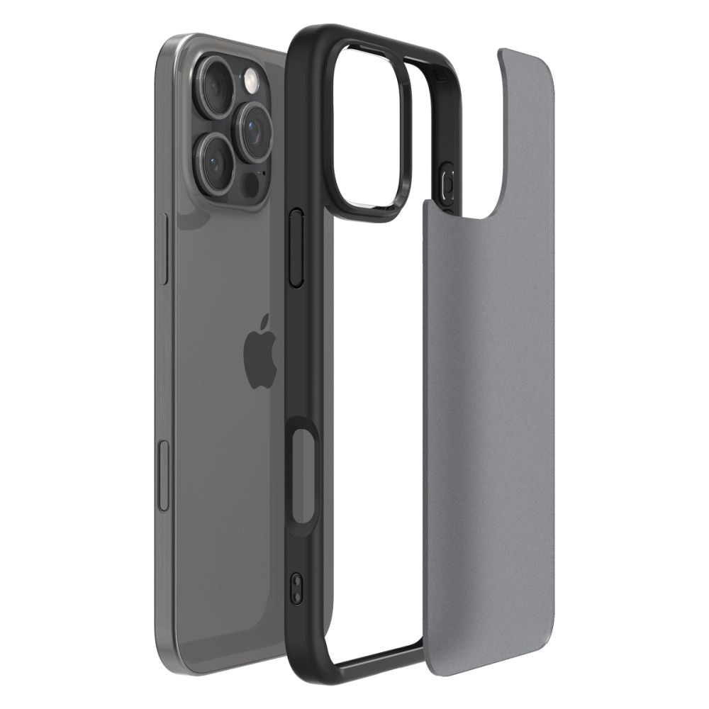 Case for Apple iPhone 16 Pro, Spigen, Ultra Hybrid, Matte Black ACS08124