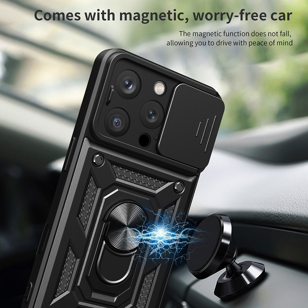 Case for Apple iPhone 16 Pro, Techsuit, CamShield, Black