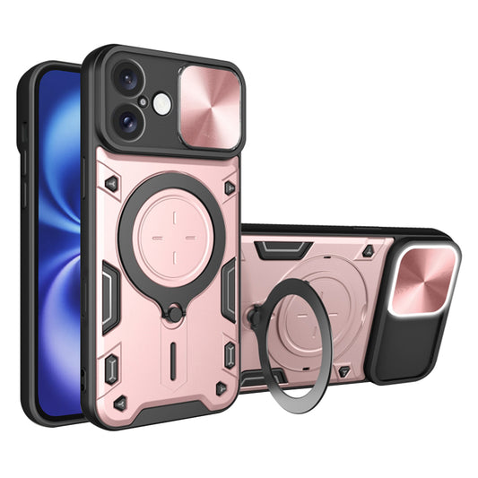Case for Apple iPhone 16, Techsuit, CamGuard Pro, Rose Gold