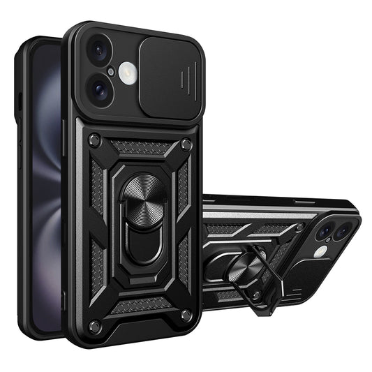 Case for Apple iPhone 16, Techsuit, CamShield, Black