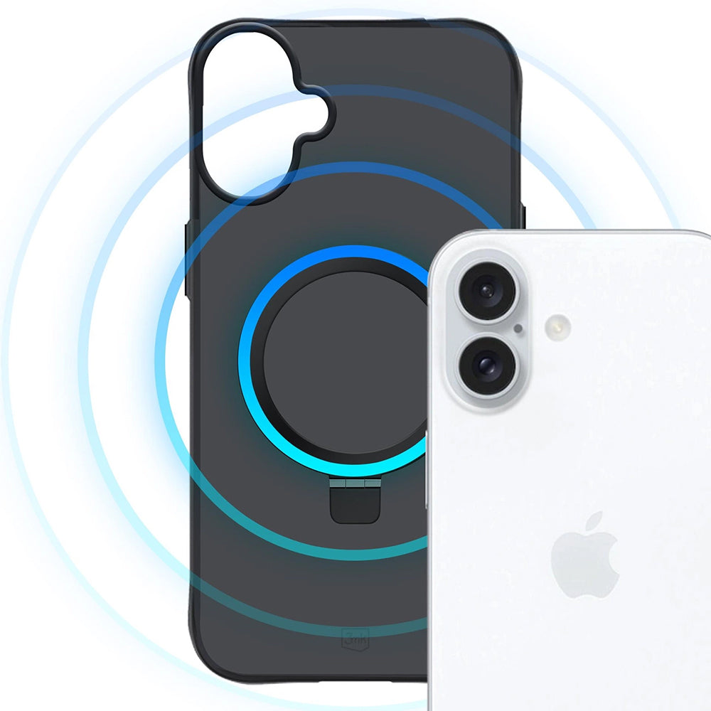 Case for Apple iPhone 17, 3MK, Smoke MagStand, Black