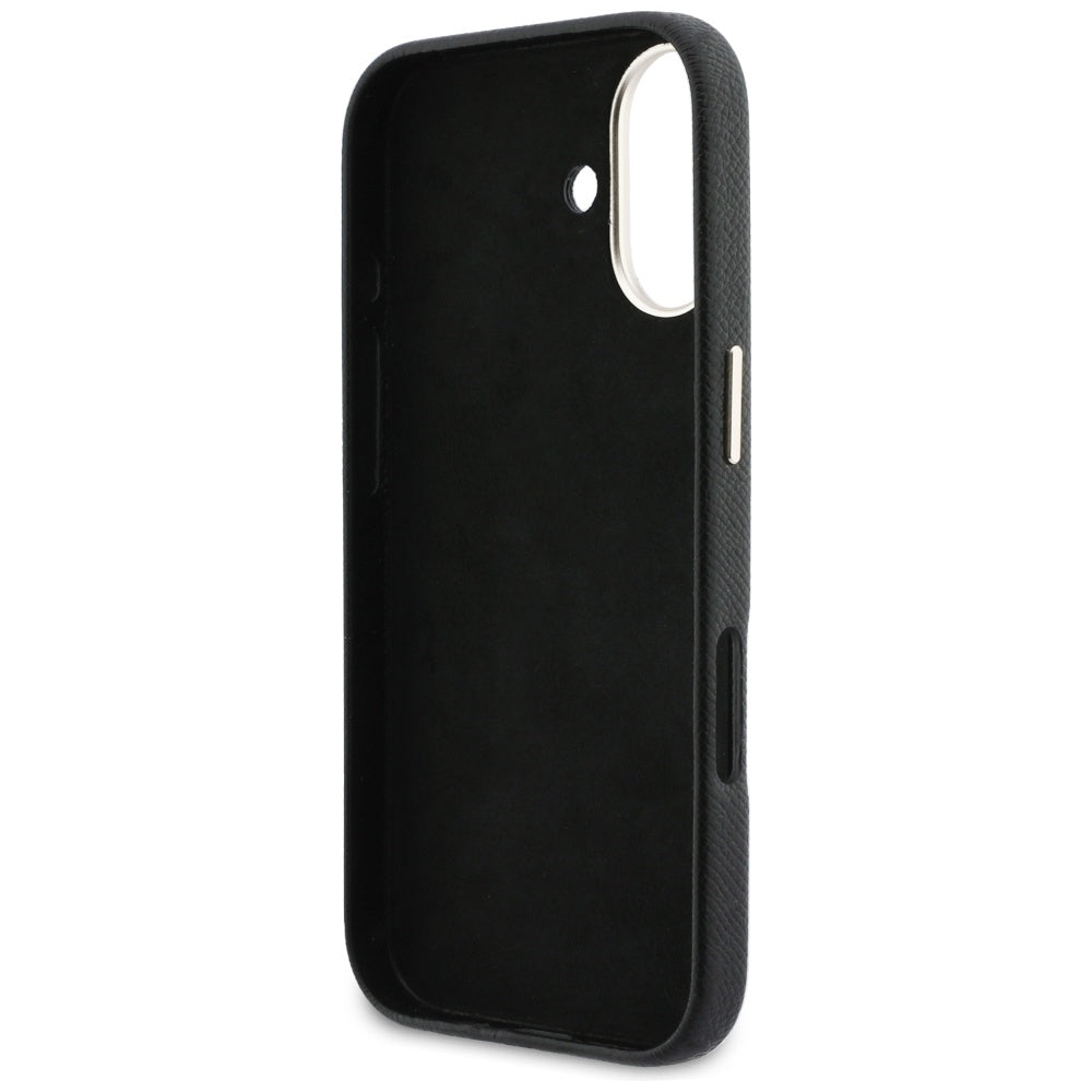 Case for Apple iPhone 17, Guess, Resin Logo, Black