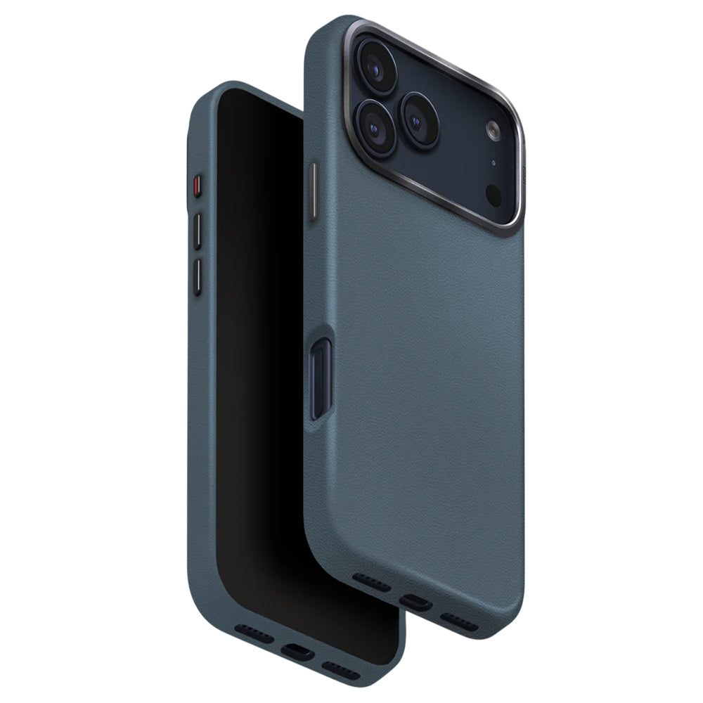 Case for Apple iPhone 17 Pro, UNIQ, Lyden Leatherette, Blue
