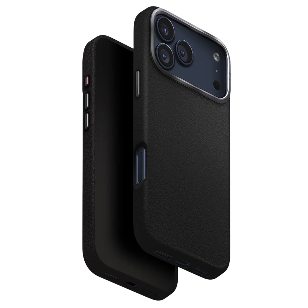 Case for Apple iPhone 17 Pro, UNIQ, Lyden Leatherette, Black