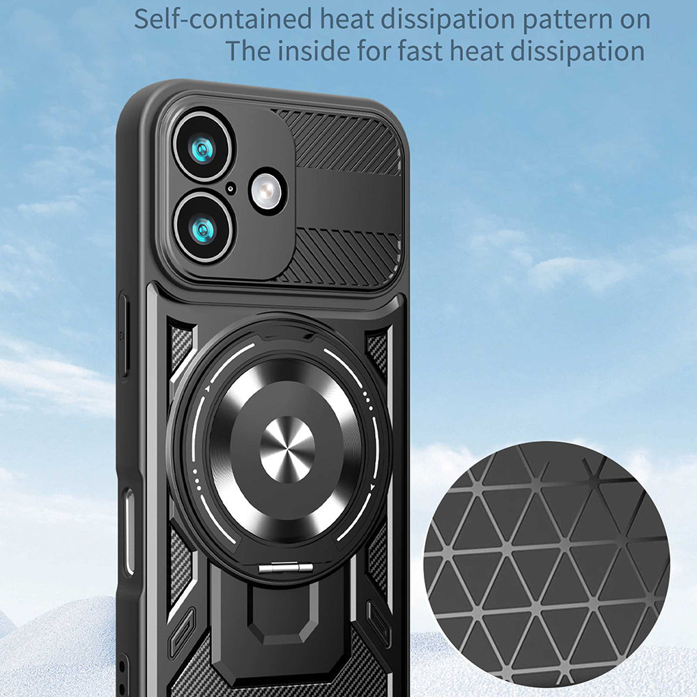 Case for Apple iPhone 17, Techsuit, RuggedCam, Gray