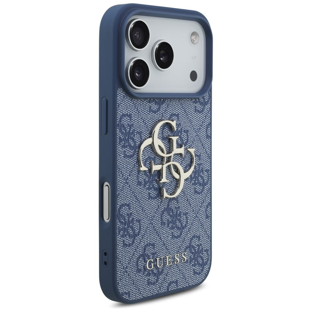 Case for Apple iPhone 18 Pro / 17 Pro, Guess, 4G Big Logo, Blue