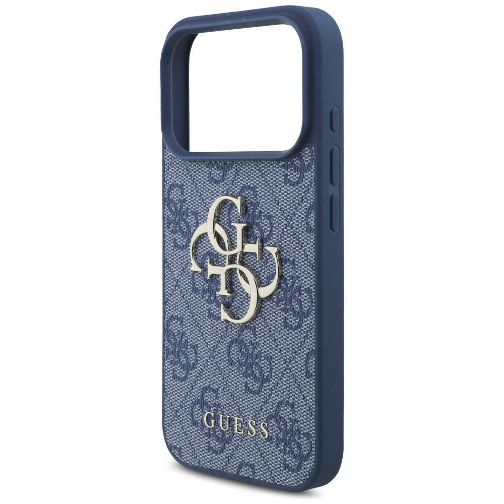 Case for Apple iPhone 18 Pro / 17 Pro, Guess, 4G Big Logo, Blue