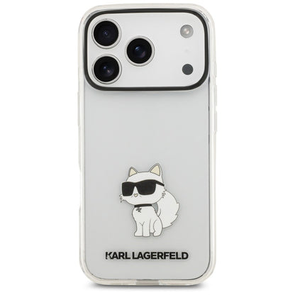 Case for Apple iPhone 18 Pro / 17 Pro, Karl Lagerfeld, IML Choupette NFT, Transparent